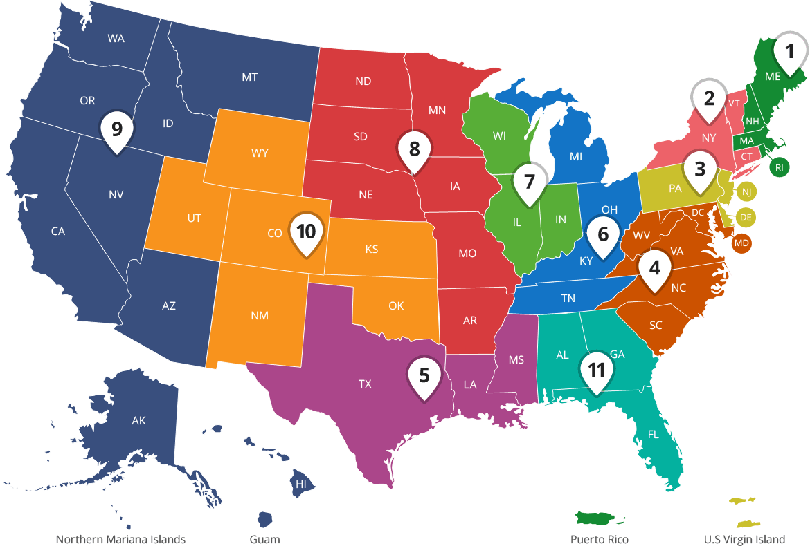 Who Rules America News First Liberty   Federal Courts Circuit Map 