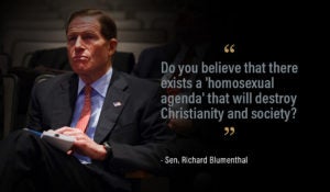 Senator Richard Blumenthal | Religious Test | First Liberty