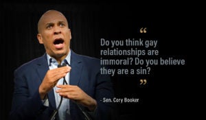 Senator Cory Booker | Religious Test | First Liberty