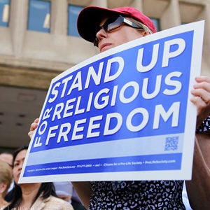 Woman at Religious Freedom Rally | First Liberty