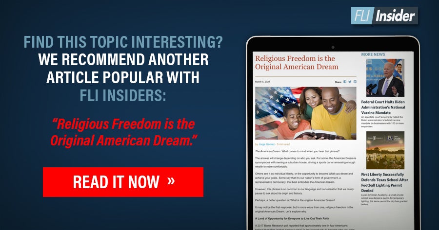 Fli Insider Ipad Banner | Religious freedom family