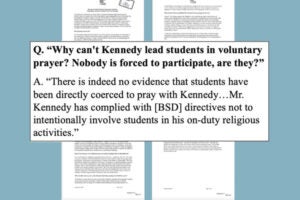 Coach Kennedy | District Admits Kennedy Complied | First Liberty