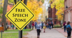 Free Speech Zone at College Campuses Biden | First Liberty Institute