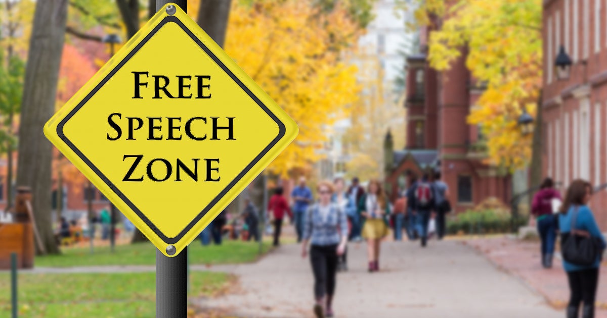 Free Speech Zone at College Campuses Biden | First Liberty Institute