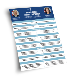 Presidential Record One pager | First Liberty Institute