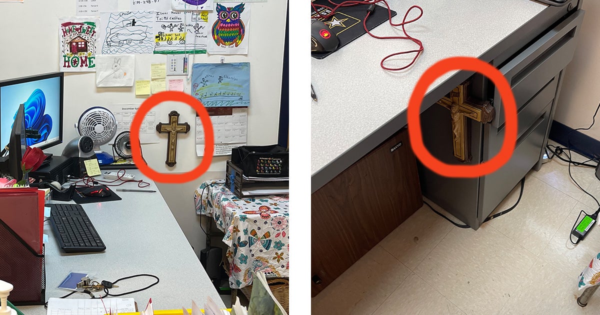 Crucifix at Desk | First Liberty Insider