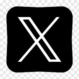 Transparent X Logo Cross Design Black And White Photograph Sim Black And White Cross With Letters X And 1710898892931