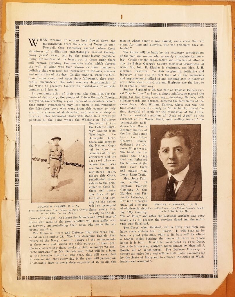 William Redman Pamphlet Bladensburg 100