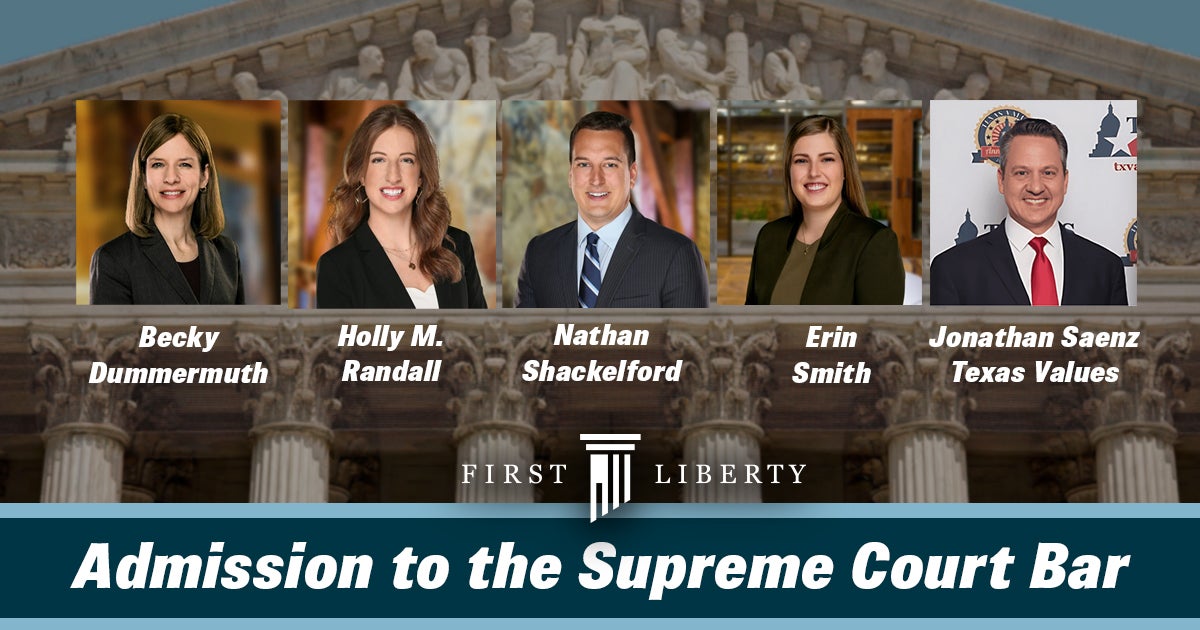 Attorneys Sworn to SCOTUS Bar | First Liberty Insider