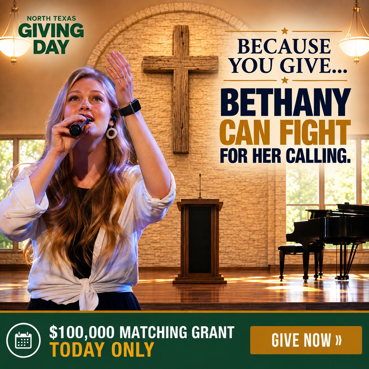 $100,000 Matching Grant Doubles Your Gift | North Texas Giving Day | First Liberty